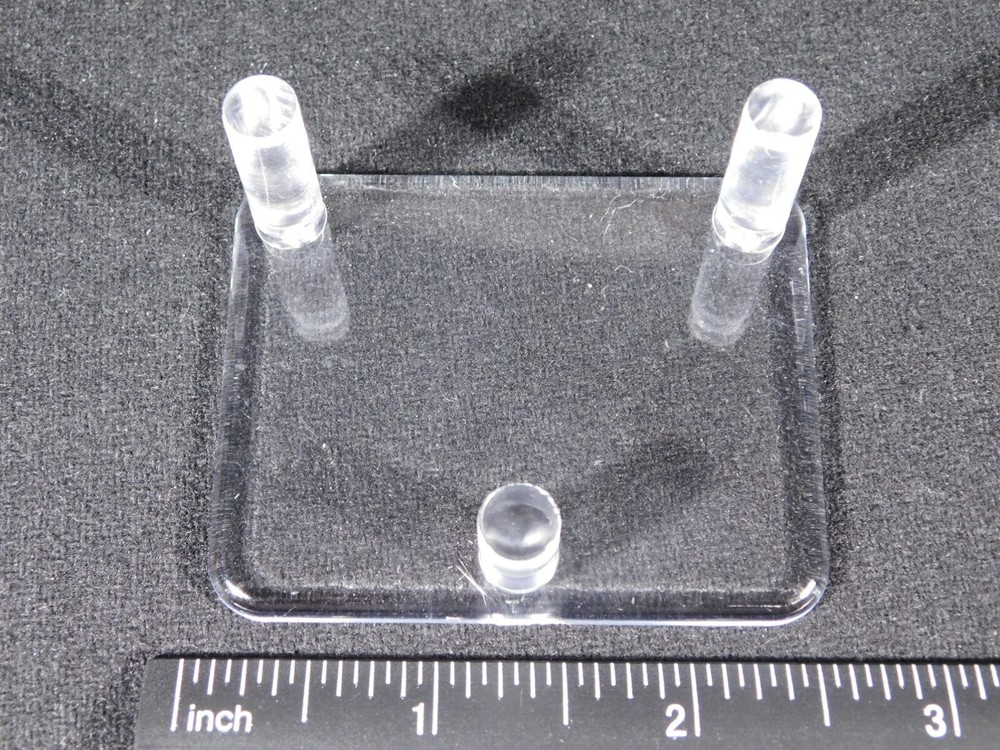 Heavy Duty THREE Post SPHERE Display Stand MEDIUM Size Clear Acrylic