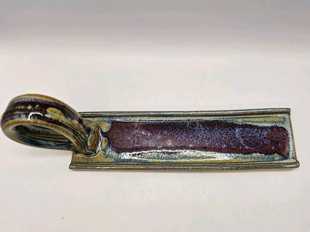 Studio Art Pottery Handled Butter Tray