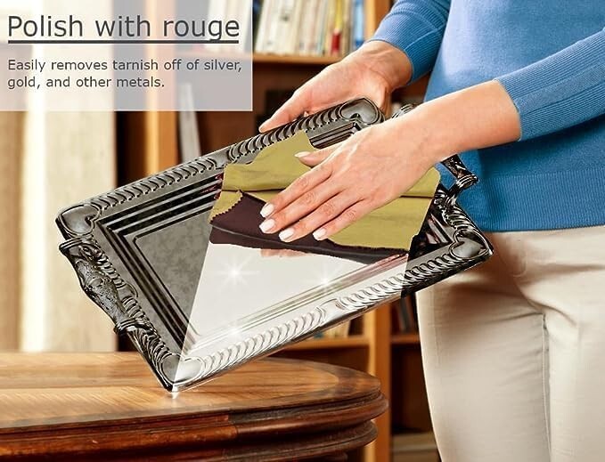 Jewelry Polishing Rouge Cloth Cleaner for Gold Silver Coins Watches Brass Copper