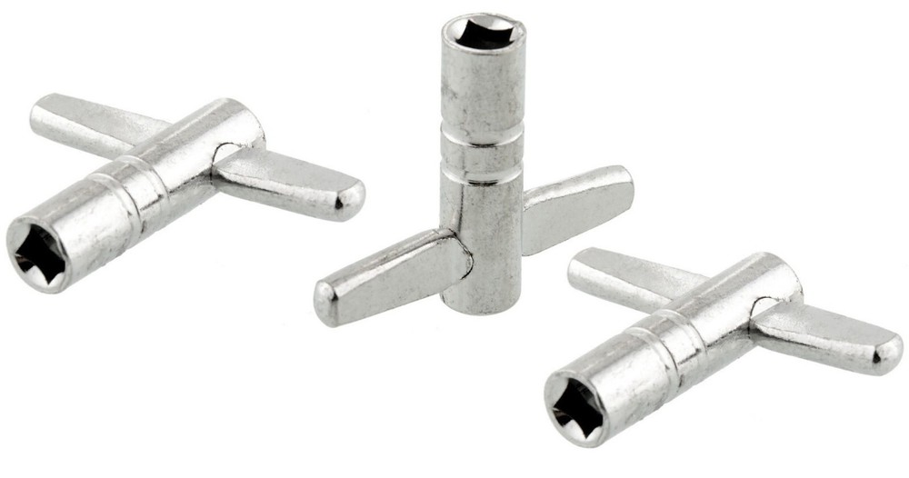 Zenison 3 Pack Metal Drum Tuning Keys Tuner Solid Standard 5mm Square