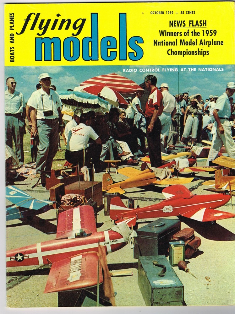 FLYING MODELS Magazine October 1959 Crusader C/L stunter Full size patterns