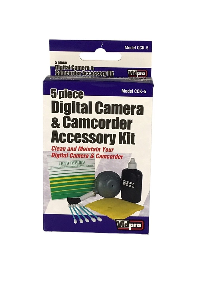 5 Piece Digital Camera & Camcorder Accessory Kit Model CCK-5 Vidpro Clean