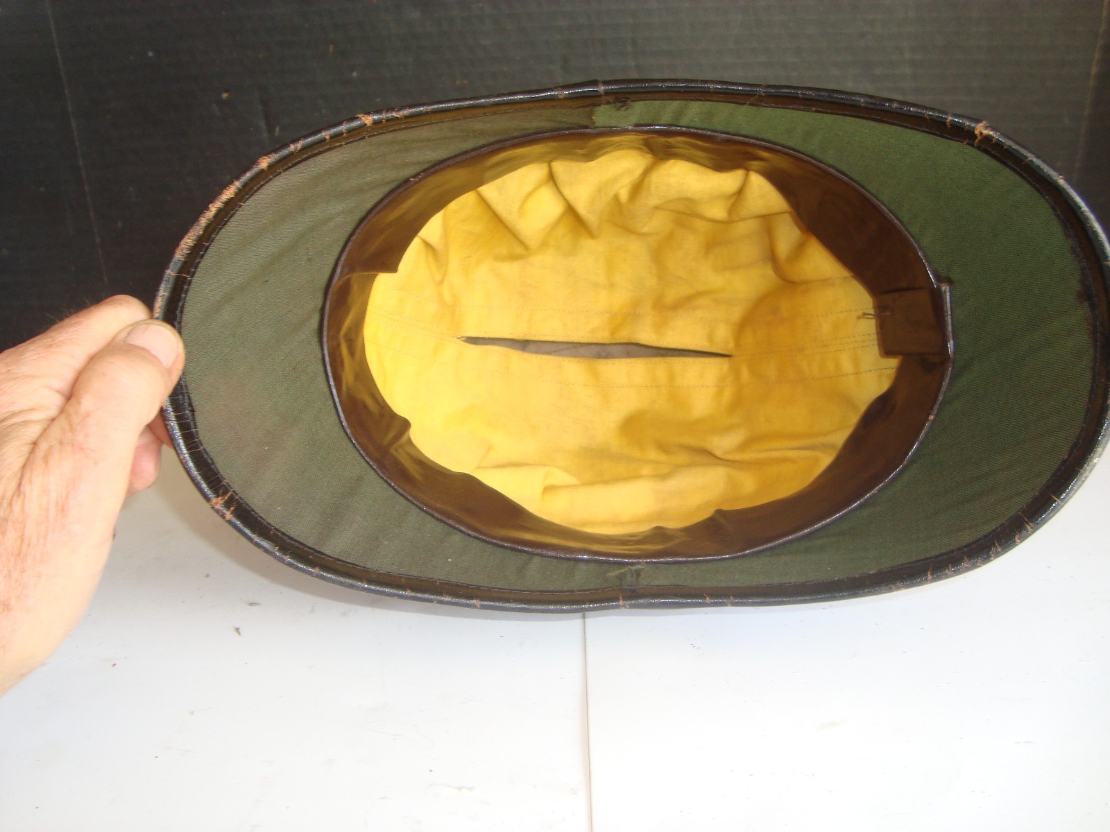 Rare Original 1880's ? Military Officer Dress Hat HDD No. 3 Trustee Cross Rifles