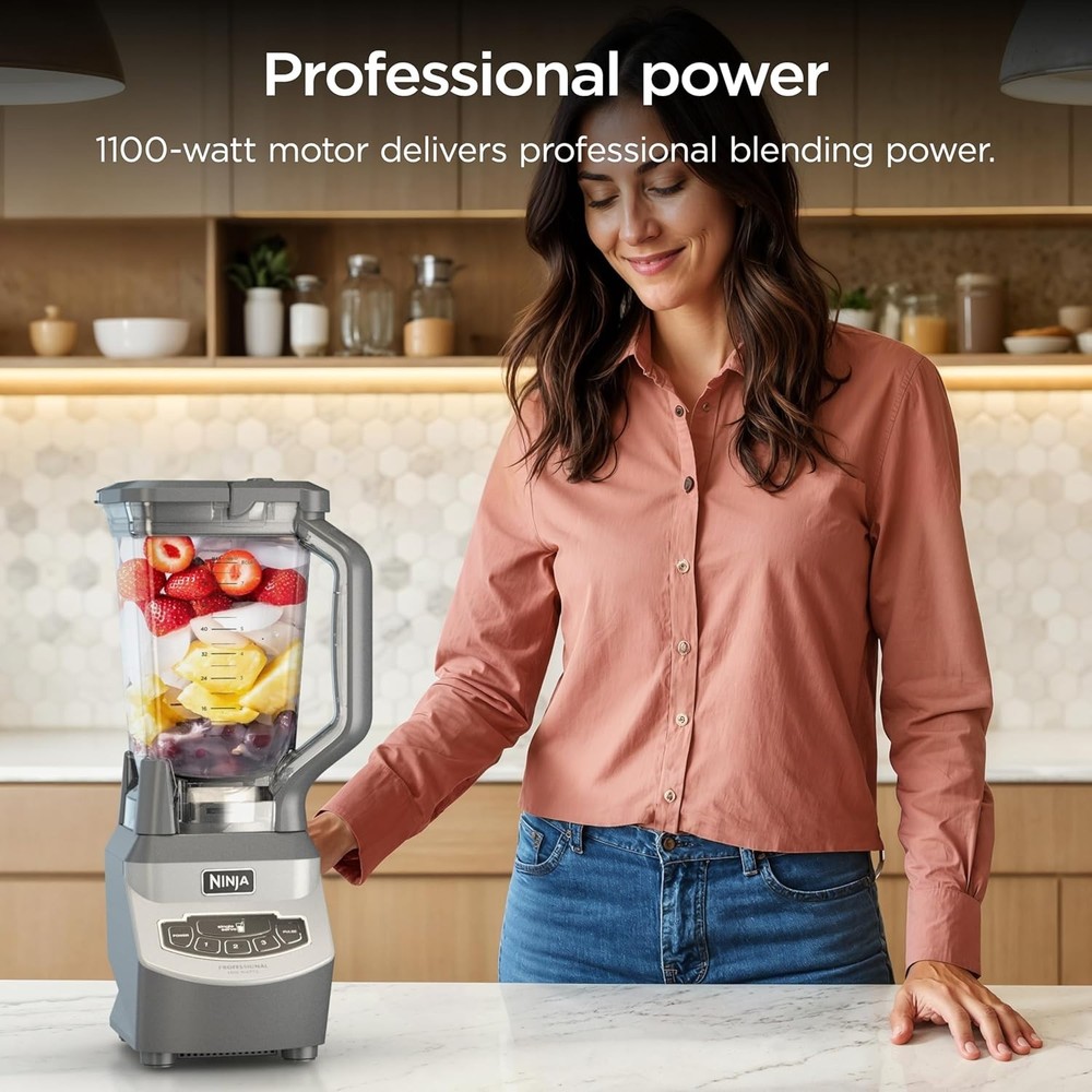 Ninja BL660 3 Speed Blender - Gray(Slightly Damaged Package)