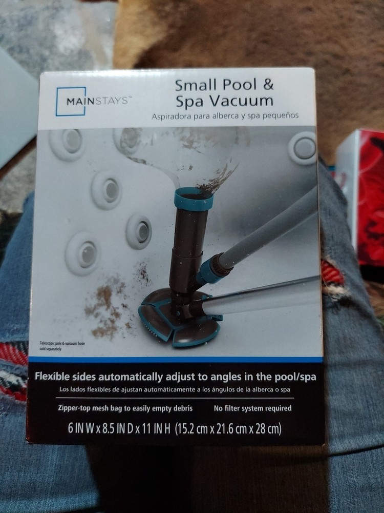 Small Pool & Spa Vacuum -no Filter System Required, Manual Vac