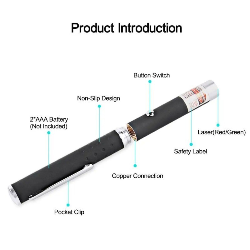 Compact Laser Pointer & Flashlight Combo - Perfect Cat Gift (Dual-Function)