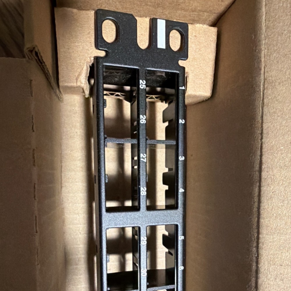 Panduit CPP48HDWBLY Mini-Com 48-Port RJ-45 High Density Patch Panel 1U 19in