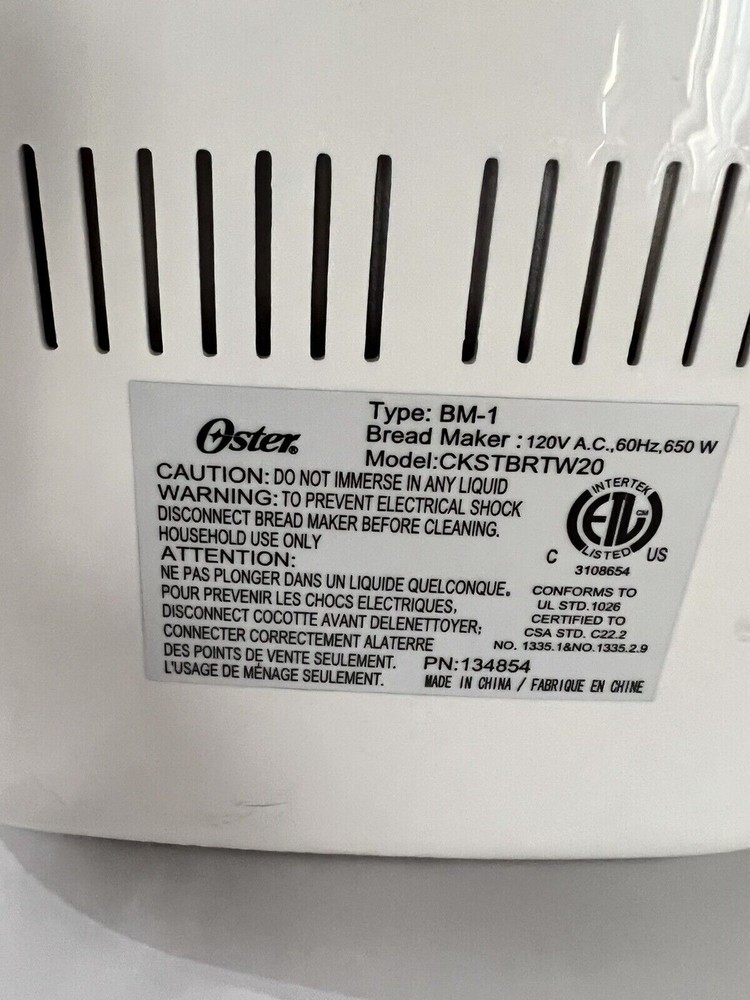 Paddle for Oster Bread Maker Machine Model CKSTBRTW20-NP (T)