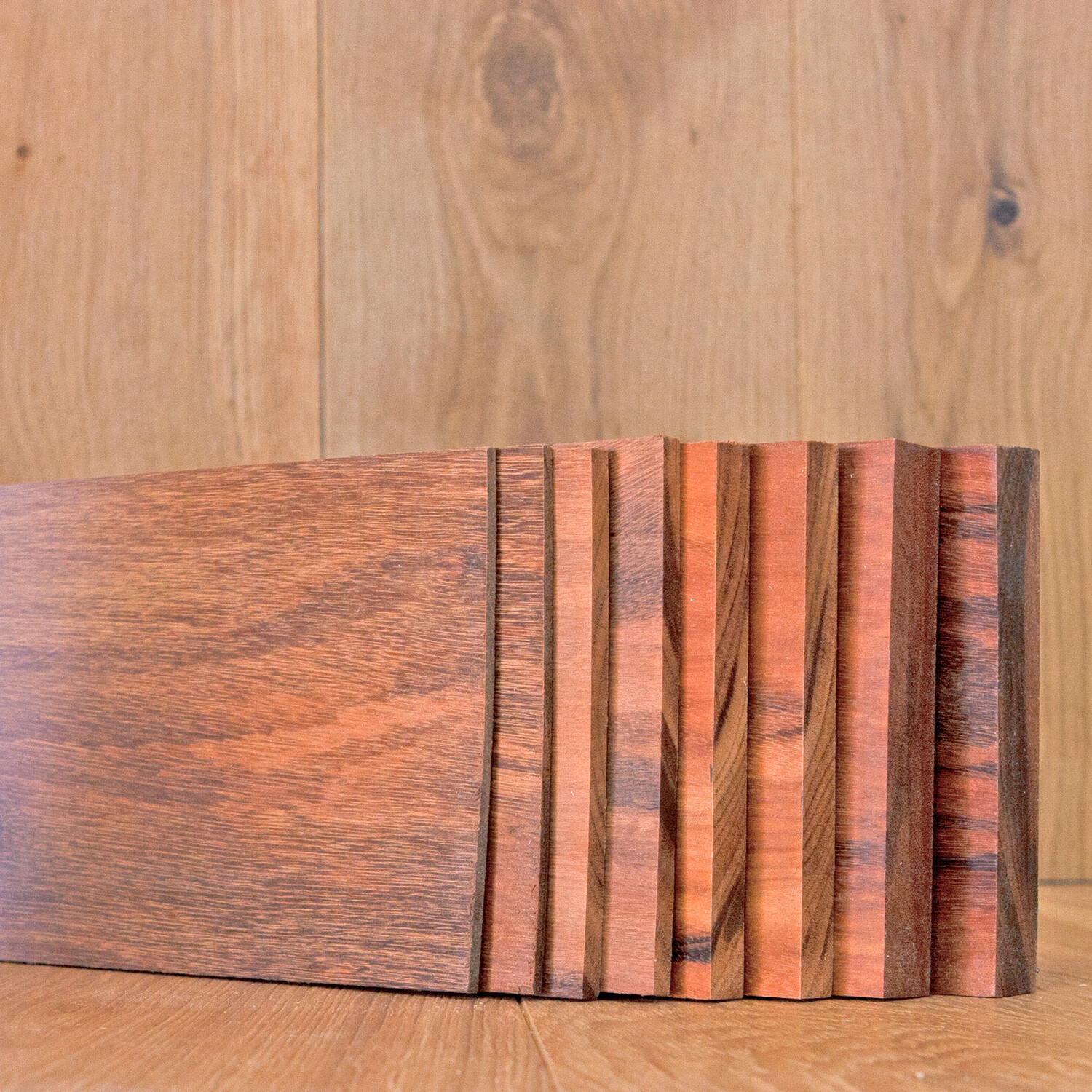 1/8", 1/4", 1/2" & 3/4" S4S Goncalo Alves Dimensional Lumber