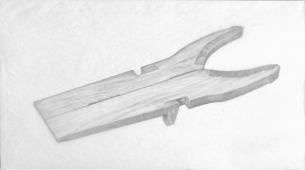 Boot Jack Graphite Drawing