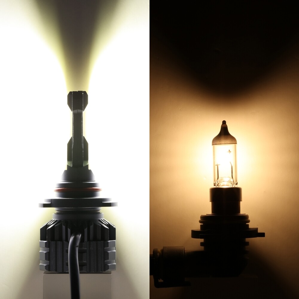 AUXBEAM 9005 Canbus LED Headlight Bulb Conversion Kit Low Beam Super White 6500K