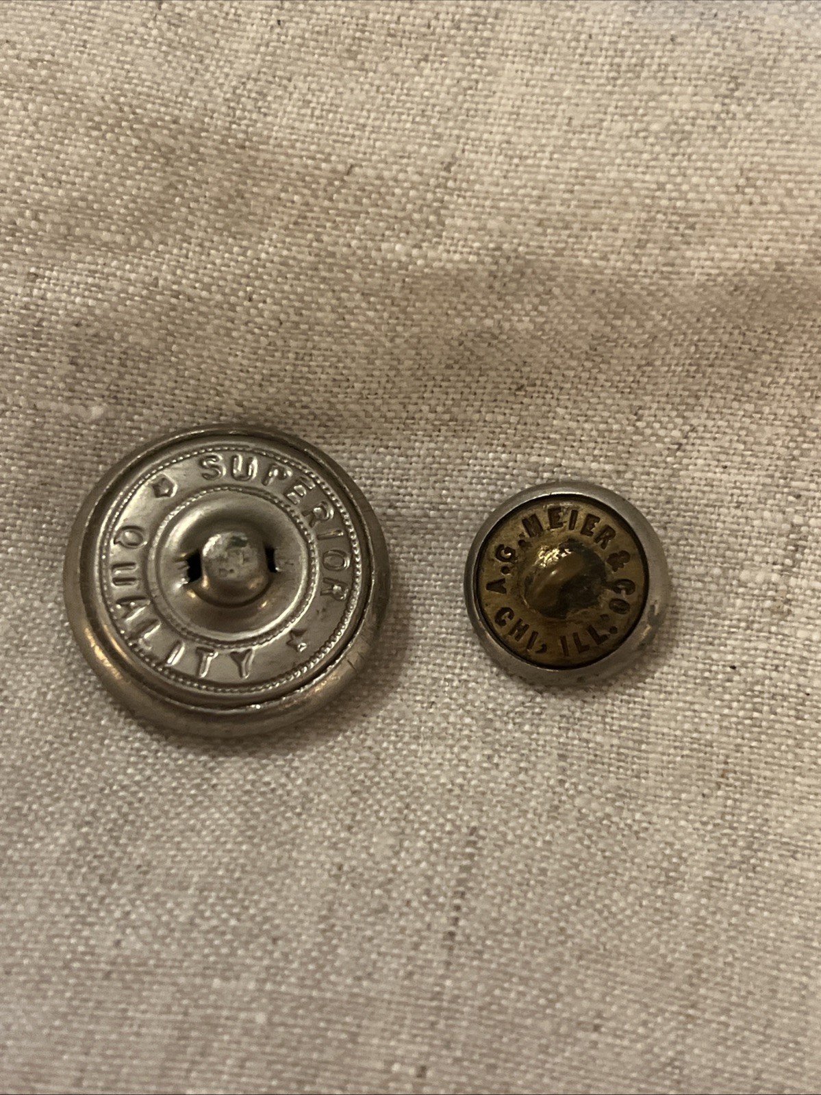 Civil War Era Silvered Fire Department Button FD