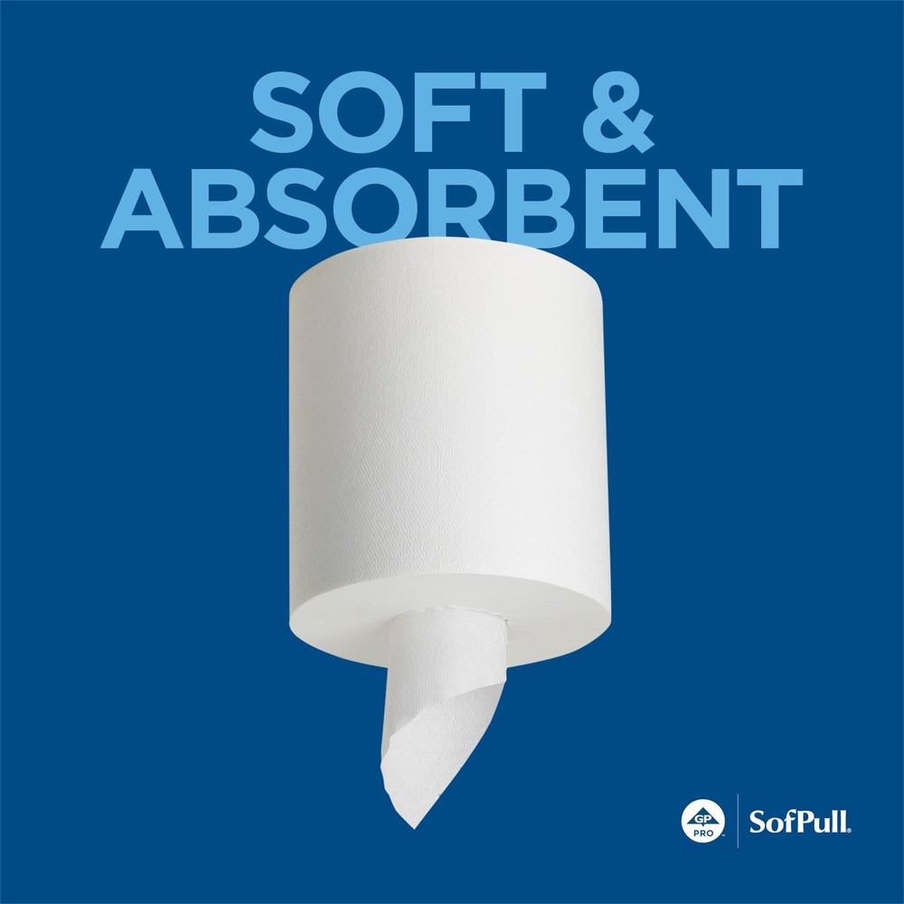 Georgia-Pacific SofPull Centerpull Regular Capacity Premium Paper Towel, Whit...