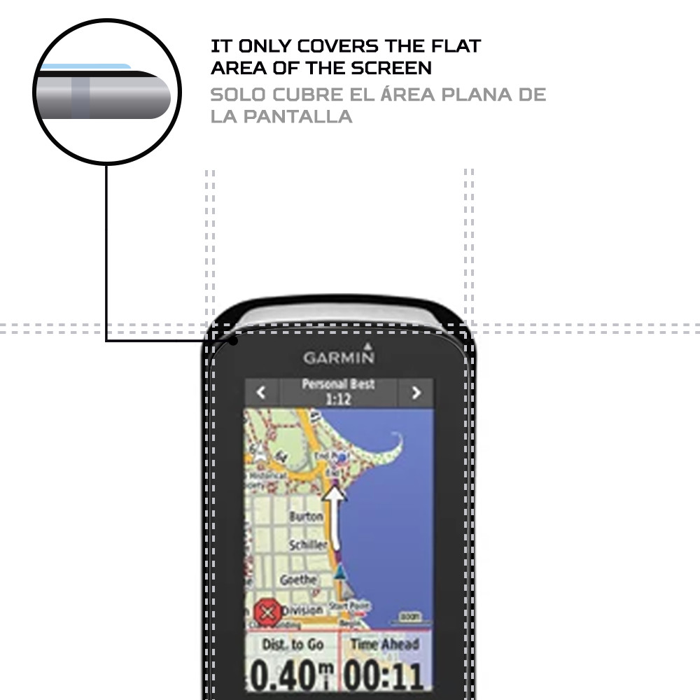 ANTISHOCK Screen protector for Garmin Edge 1000
