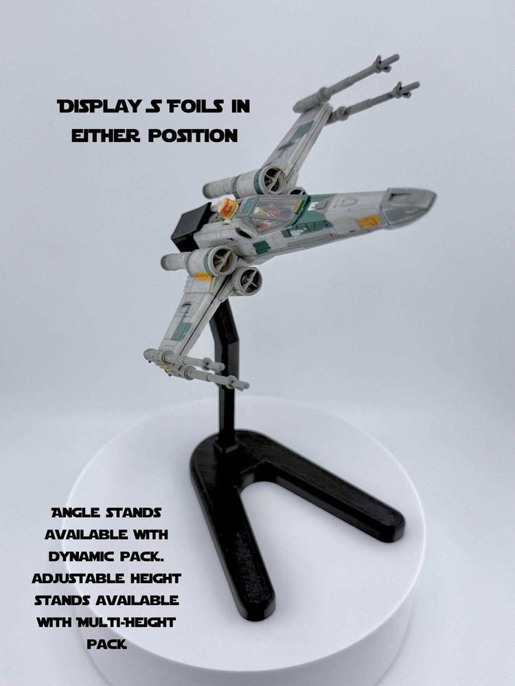 X-Wing Flight Stand Cosmic Swap Modular Display System for Micro Galaxy Squadron