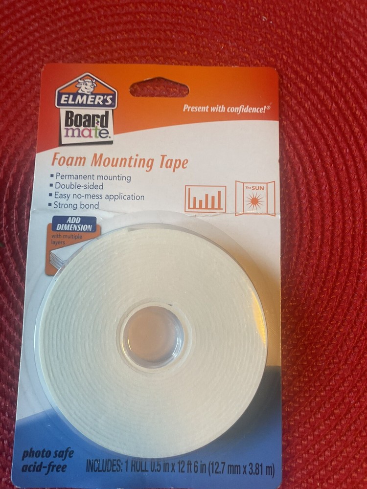 elmer’s board mate foaming minting tape