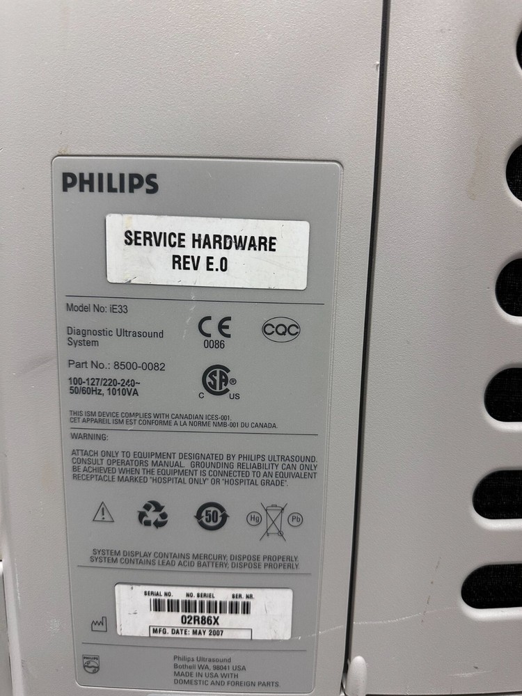 PHILIPS iE33 ULTRASOUND SYSTEM