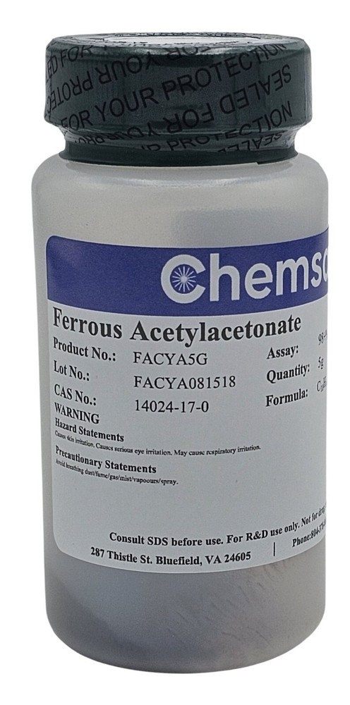 Ferrous Acetylacetonate, 98+%, 5g
