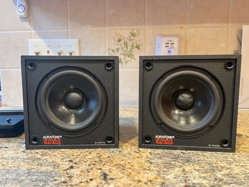 Pair Auratone 5PSC PRIMO-SOUND-CUBE Passive Reference Monitors Speakers