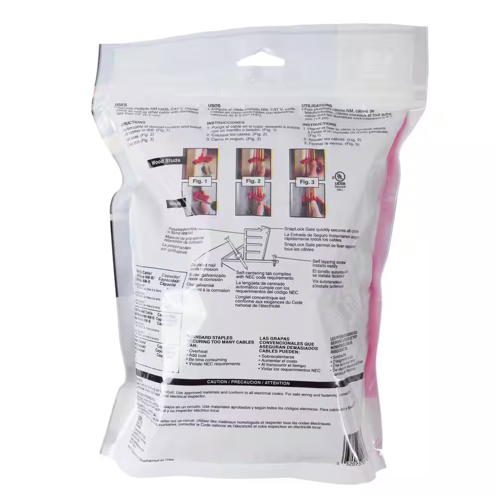Multi-Cable Staples (20-Pack)