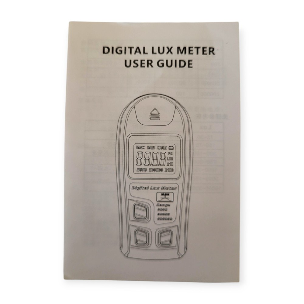 Digital Light Meter Illuminance Tester Luxmeter Illuminometer Auto Shutdown LCD