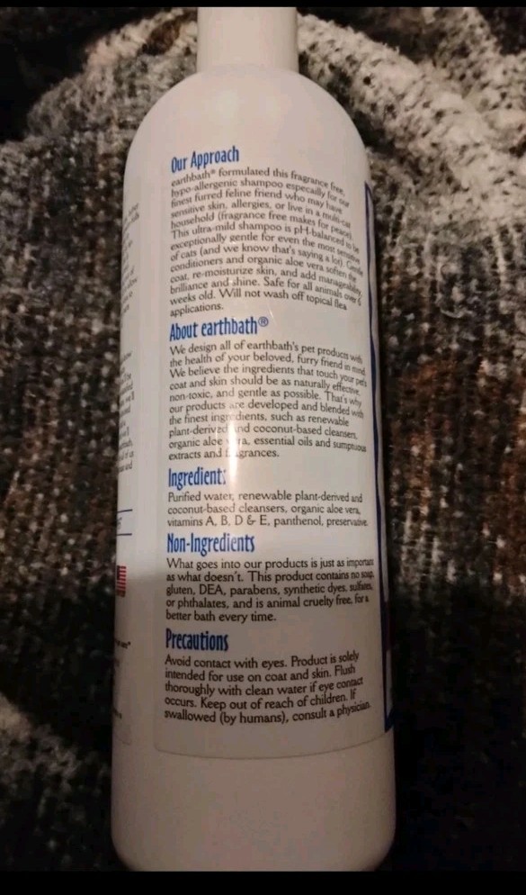 Pet shampoo