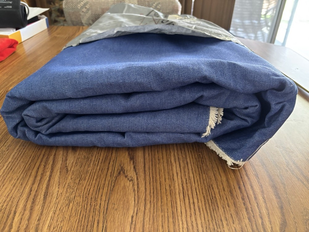 Denim Queen Size Bed Spread Cover / Material