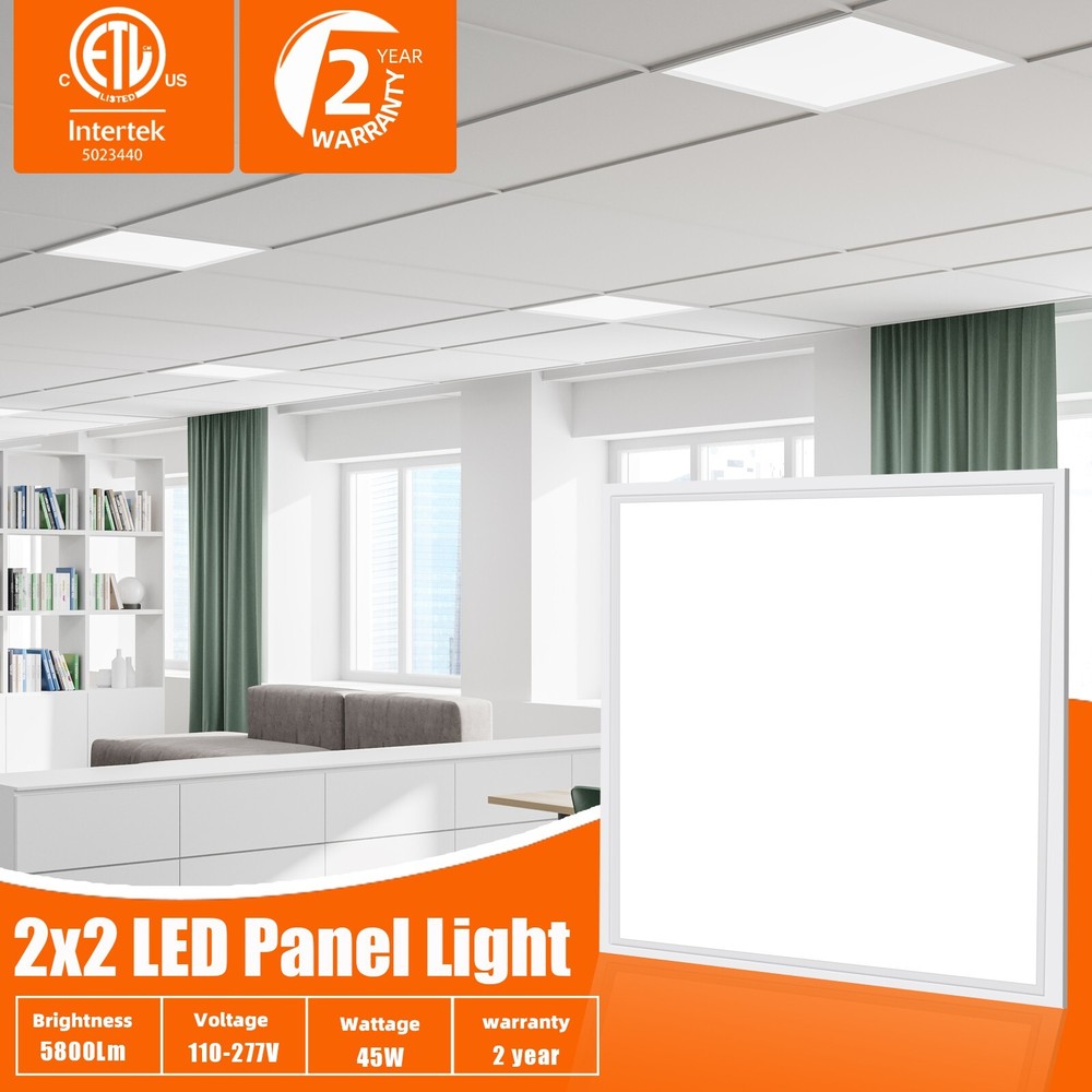 4Pack 2x2 LED Flat Panel Light 45Watt 5800Lumen Drop Ceiling Light Fixture