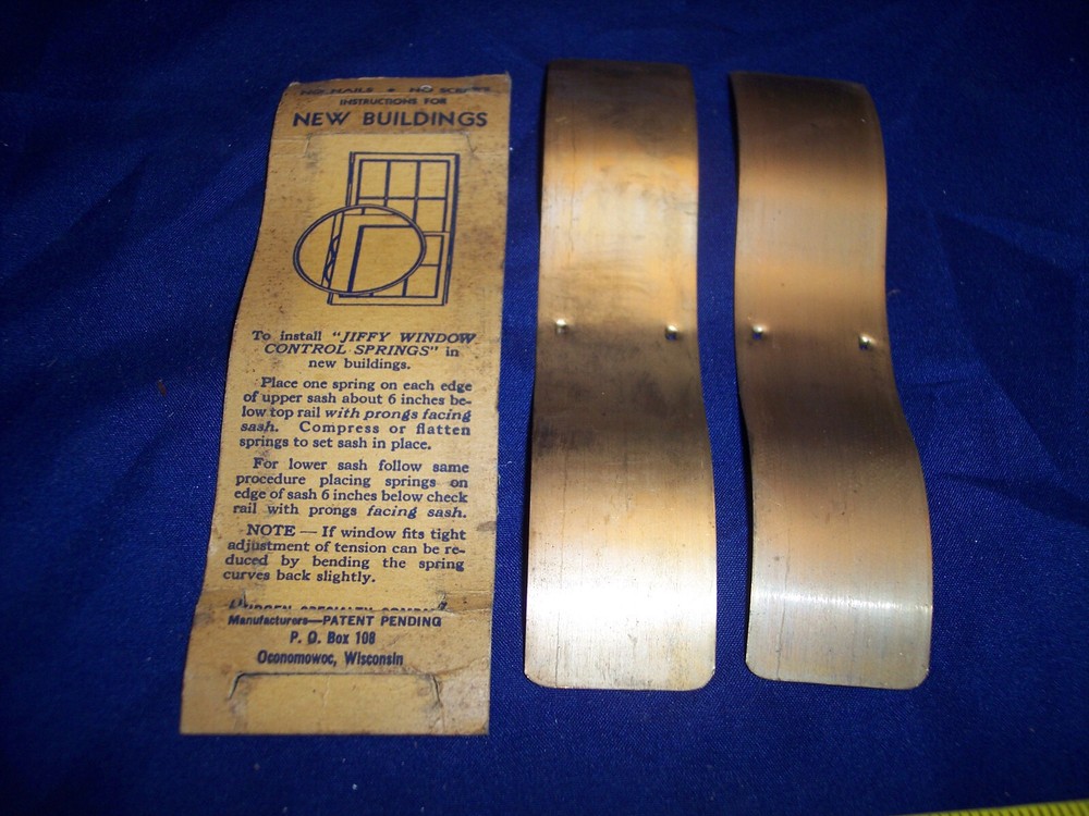 Vintage Jiffy Window Control Spring Sash Leidgen Specialty (2-Pack)
