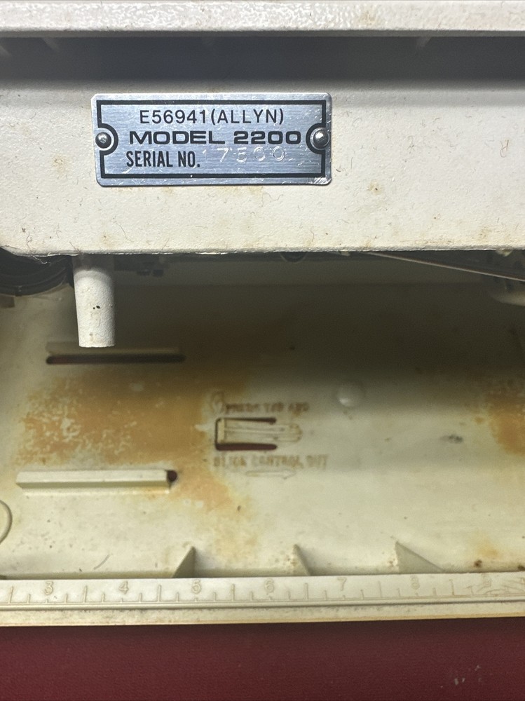 Alco Sewing Machine E56941 Allyn Model 2200