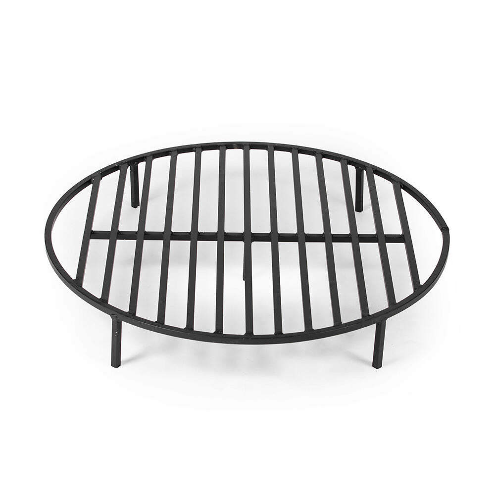 Ash & Ember Round 30" Fire Pit Grate, High Efficiency Elevated Steel Grate