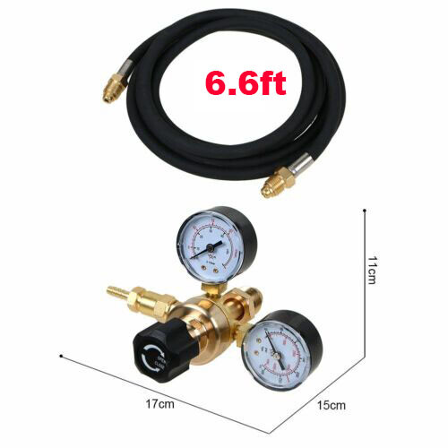 Argon CO2 For Lincoln Mig Tig Flow Meter Welding Regulator Welder Gauge Gas+Hose
