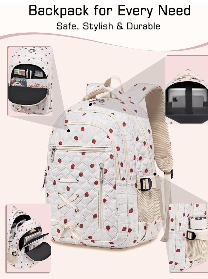 Vibrant Pineapple Backpack w/ Lunchbox And Pencil Box NWT