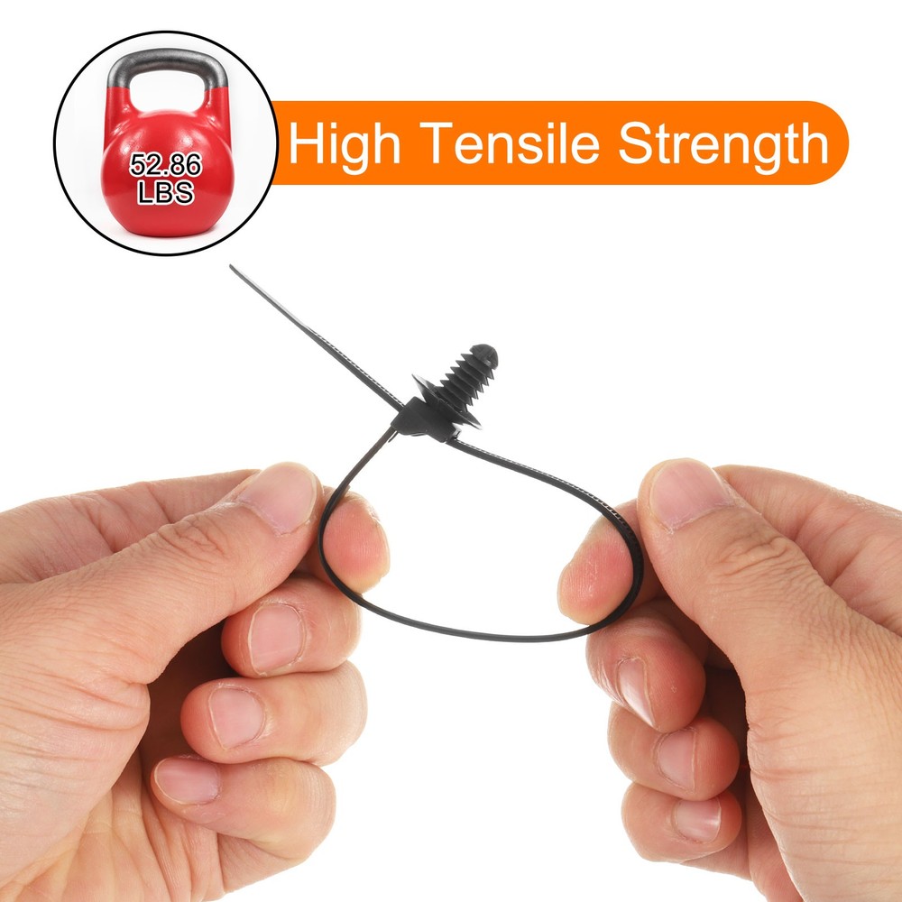50pcs Push Mount Cable Zip Tie 8.3x0.22" Nylon Self Locking Cable Strap