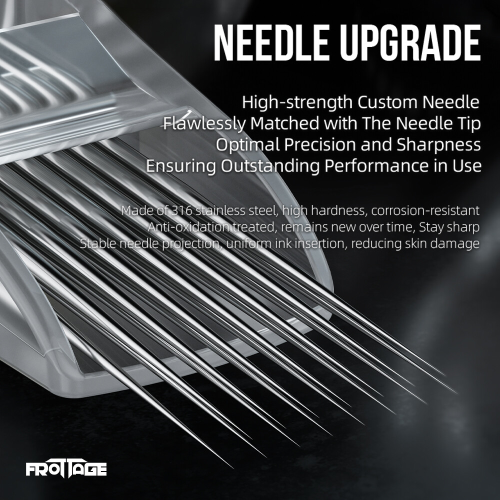 Finger-Safe 16 pcs Frottage Sterilized Disposable Tattoo Cartridge Needles