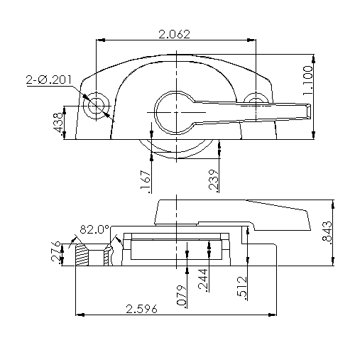 Window Sash Lock 3211WHITE