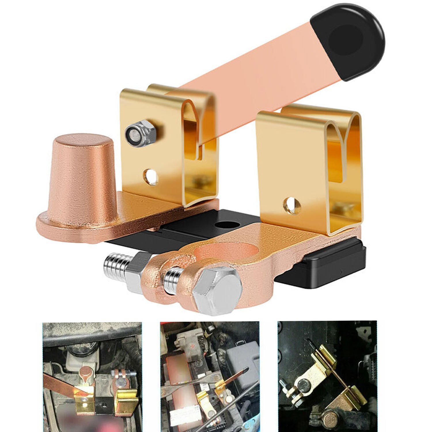 Top Post Battery Disconnect Knife Blade Switch Heavy Duty Car Shut Off 12/24v US