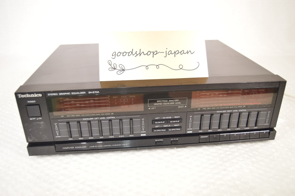 Technics SH-E70A 7-Band Graphic Equalizer W/ Spectrum Analyzer Tested Excellent