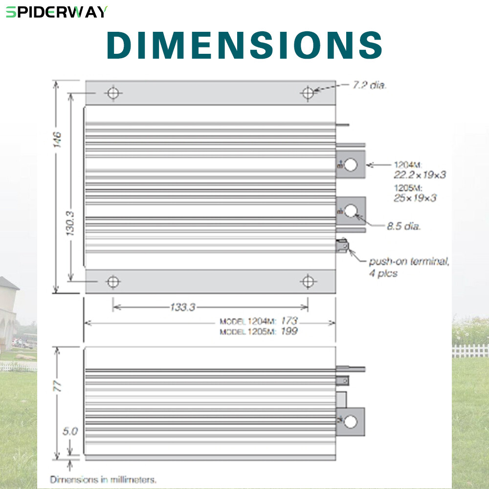 72V 0-5kΩ 1205M-6B403 400A PMC DC Motor Controller For-Curtis Controller