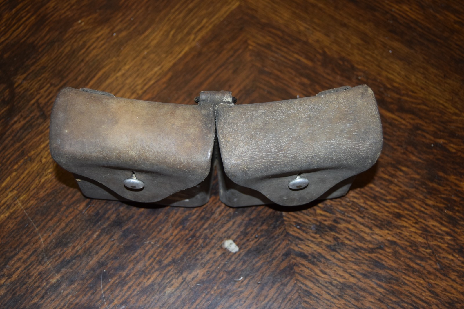 Vintage! Swiss Military 1954 Army Medic Leather Belt Pouch