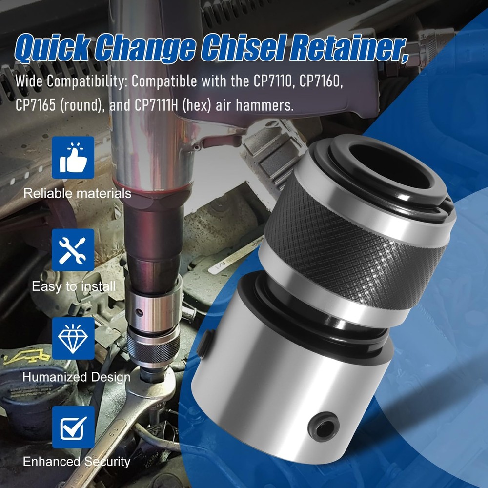 Quick Change Chisel Retainer Air Hammer Replace Shovel Tool Heavy Duty Part