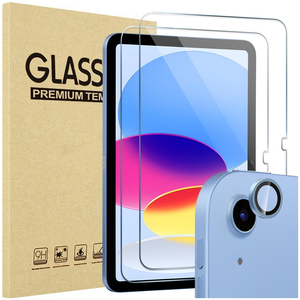 ProCase 2 Pack Screen Protector 2 + 1 Blue Lens Cover,
