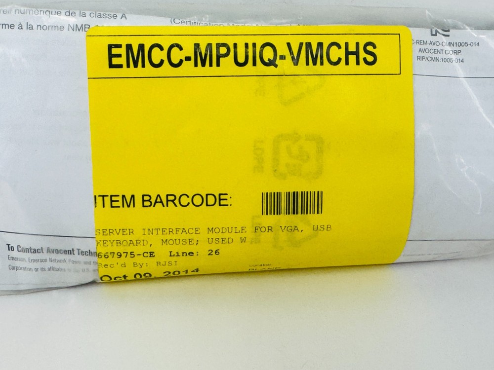 Avocent MPUIQ-VMCHS MergePoint Unity Server Interface Module 620-770-501