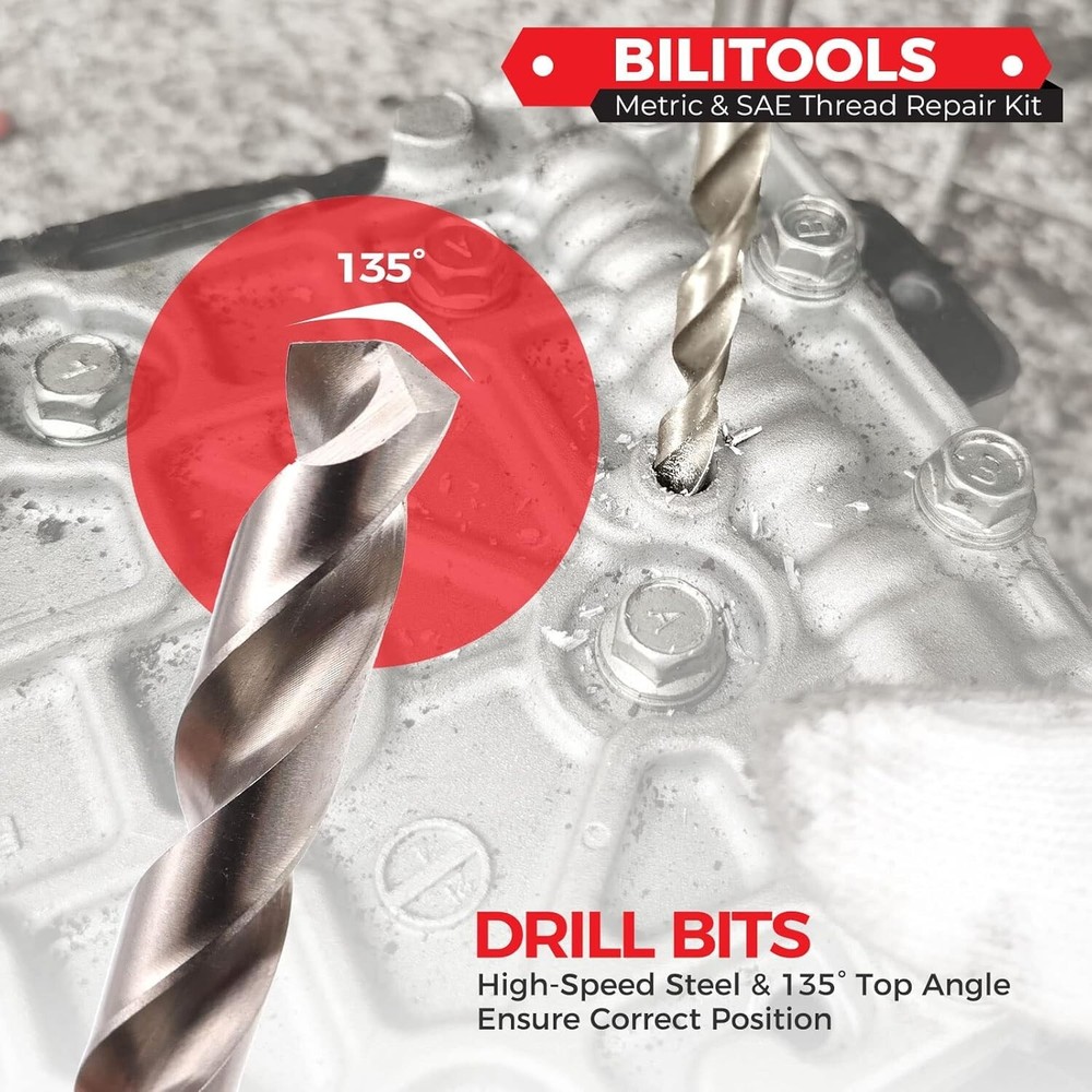 Comprehensive Metric Thread Repair Kit - Durable 304 Stainless Components