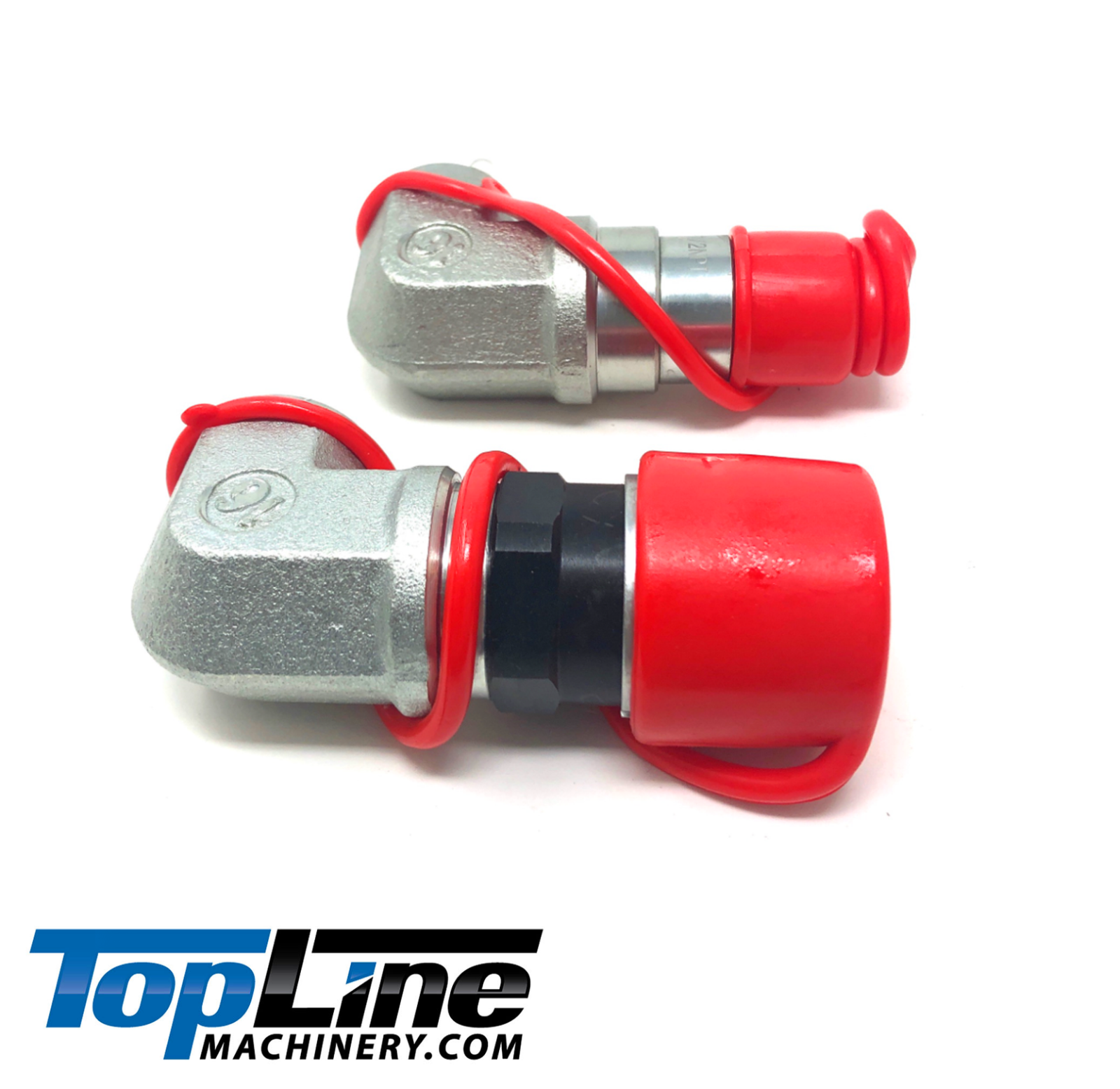 TL107 1/2 NPT Flat Face Hydraulic Quick Coupler 1/2 body 90 deg. Elbow Bobcat