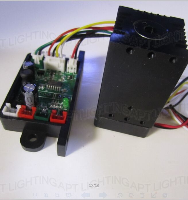 4pcs Super stable 200mW 532nm green laser module focus TTL continuous work