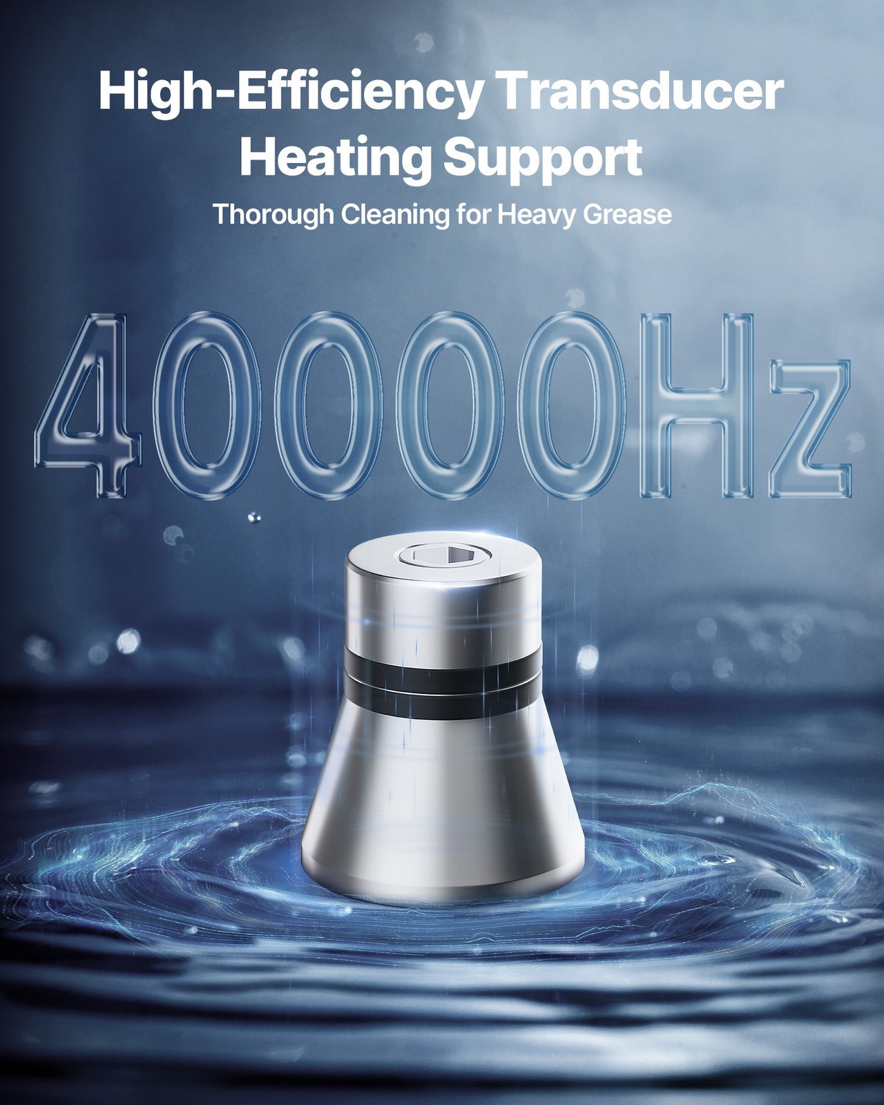 VEVOR 6L Ultrasonic Cleaner Professional Cleaning Machine with Knob Control