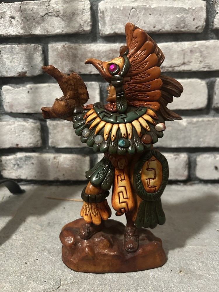11x7x2 Aztec Warrior Statue