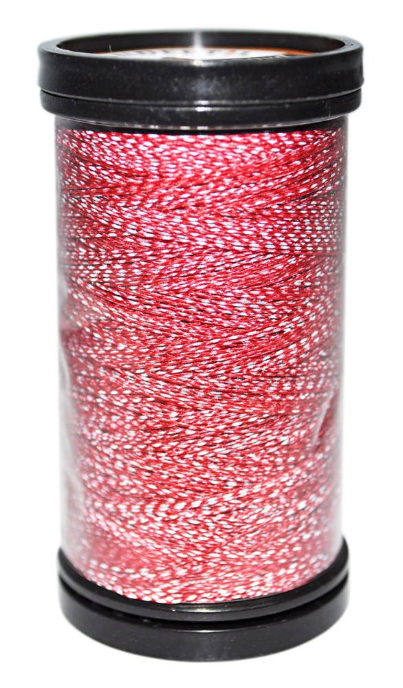 Flash Reflective Poly Thread Tango Red