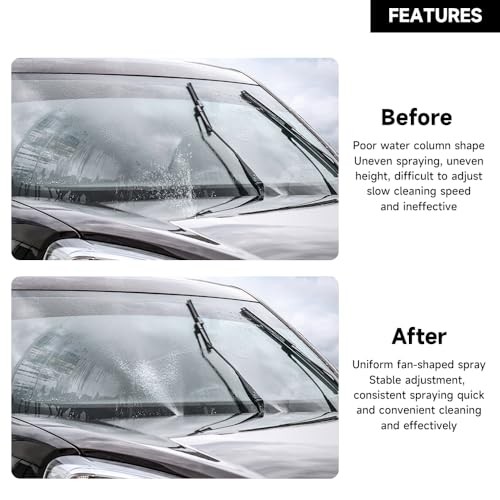 Front Windshield Washer Nozzles Single Hole Wiper Spray Washer Jet -